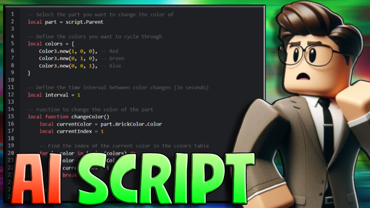 How To Generate Roblox Scripts With AI!