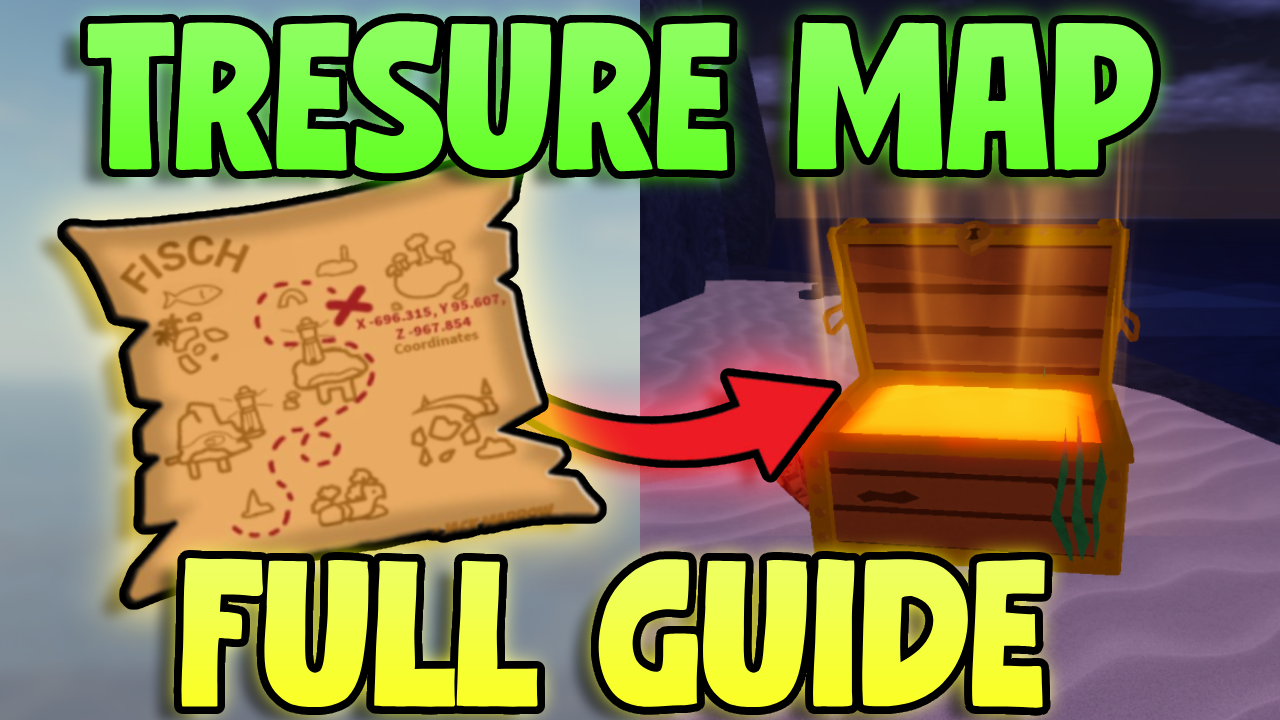 Using treasure maps and GPS in Roblox Fisch