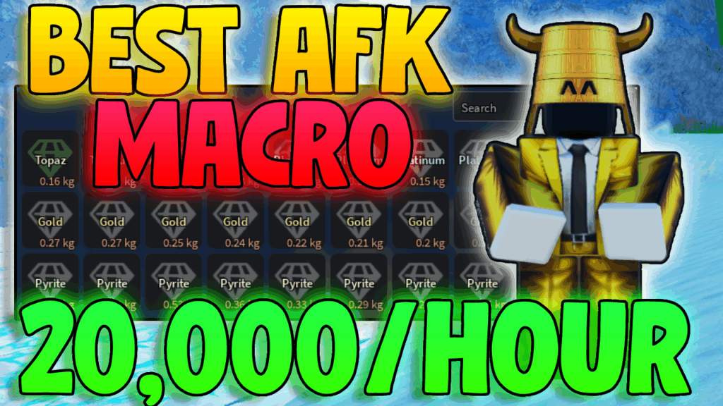 Prospecting Macro Roblox Setup AutoHotkey