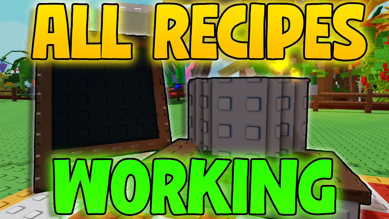 All WORKING Cooking Recipes in Grow a Garden!
